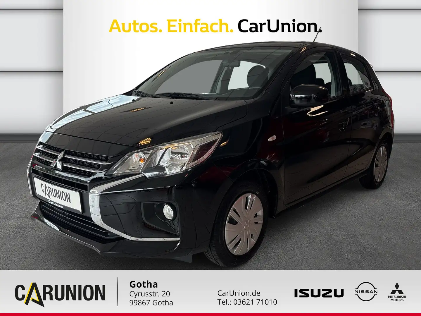 Mitsubishi Space Star Plus 1,2 l KLIMA/DAB Zwart - 1