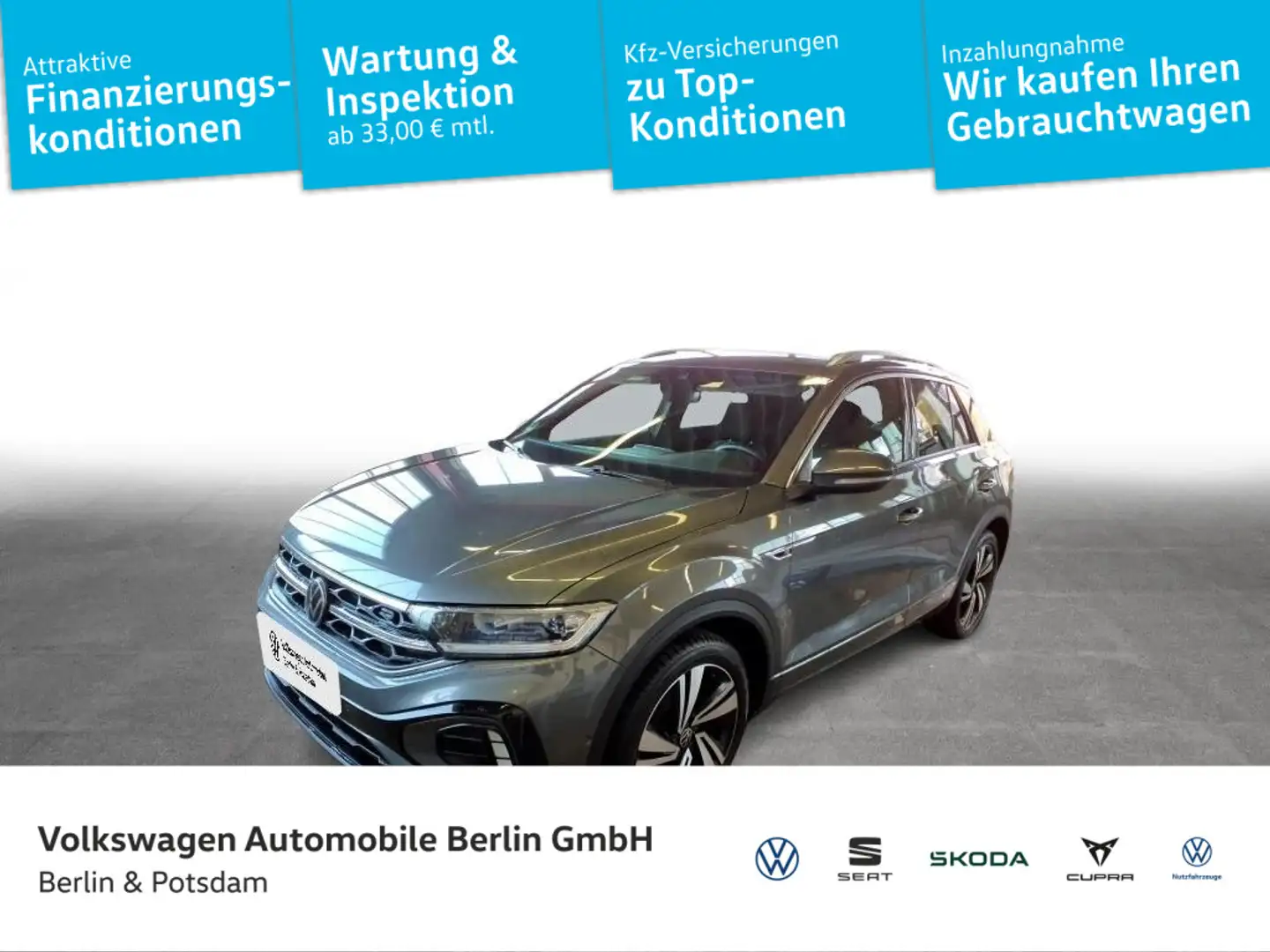 Volkswagen T-Roc 1.5 TSI DSG R-Line Navi Sitzhzg LED Grau - 1