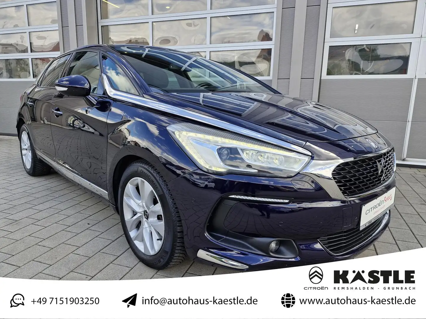 DS Automobiles DS 5 Business Class B-HDi 180 HUD*SHZ*Kamera*NAVI Bleu - 1