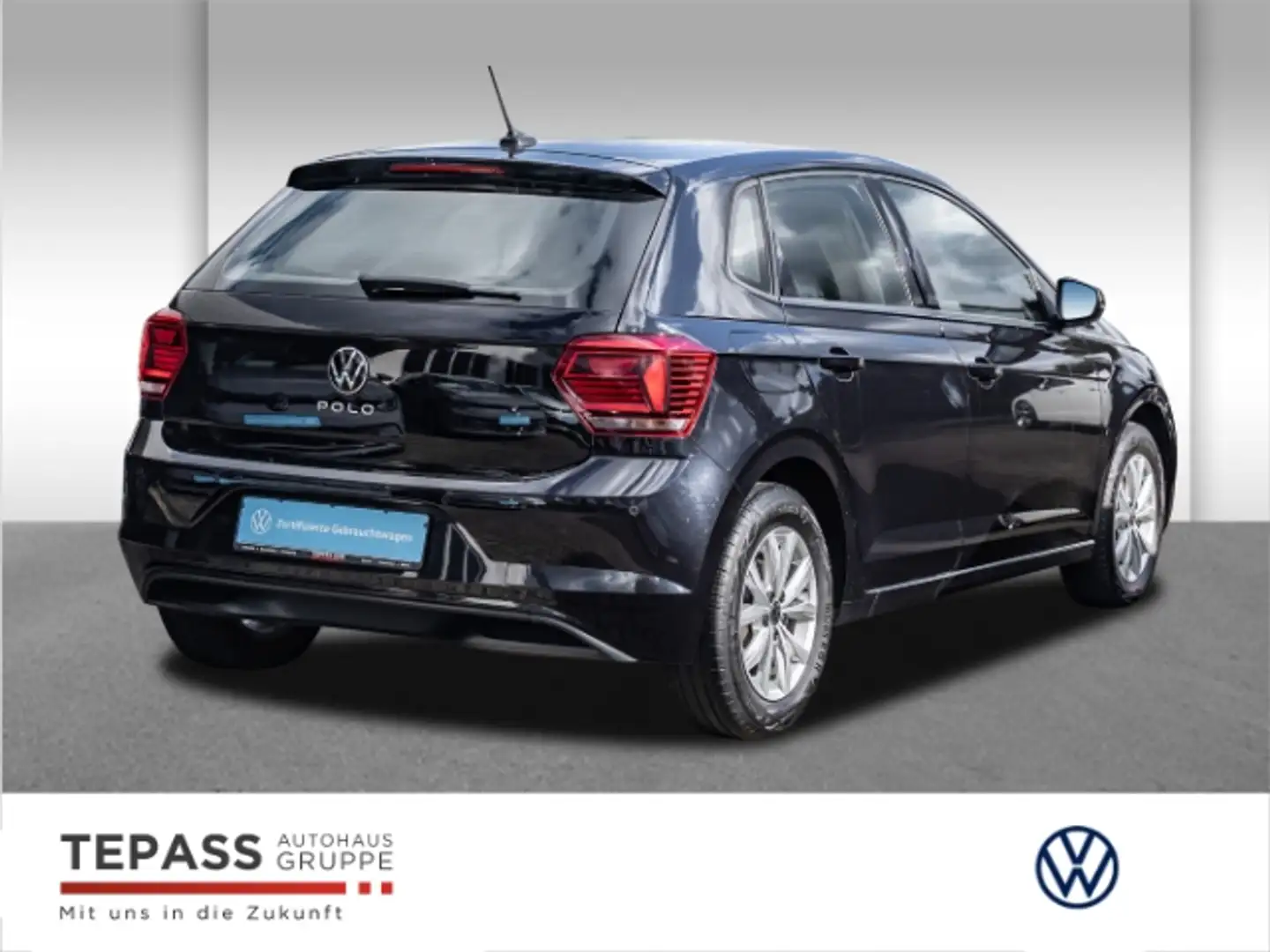 Volkswagen Polo VI 1.0 TSI DSG Highline NAVI SHZ PDC Noir - 2