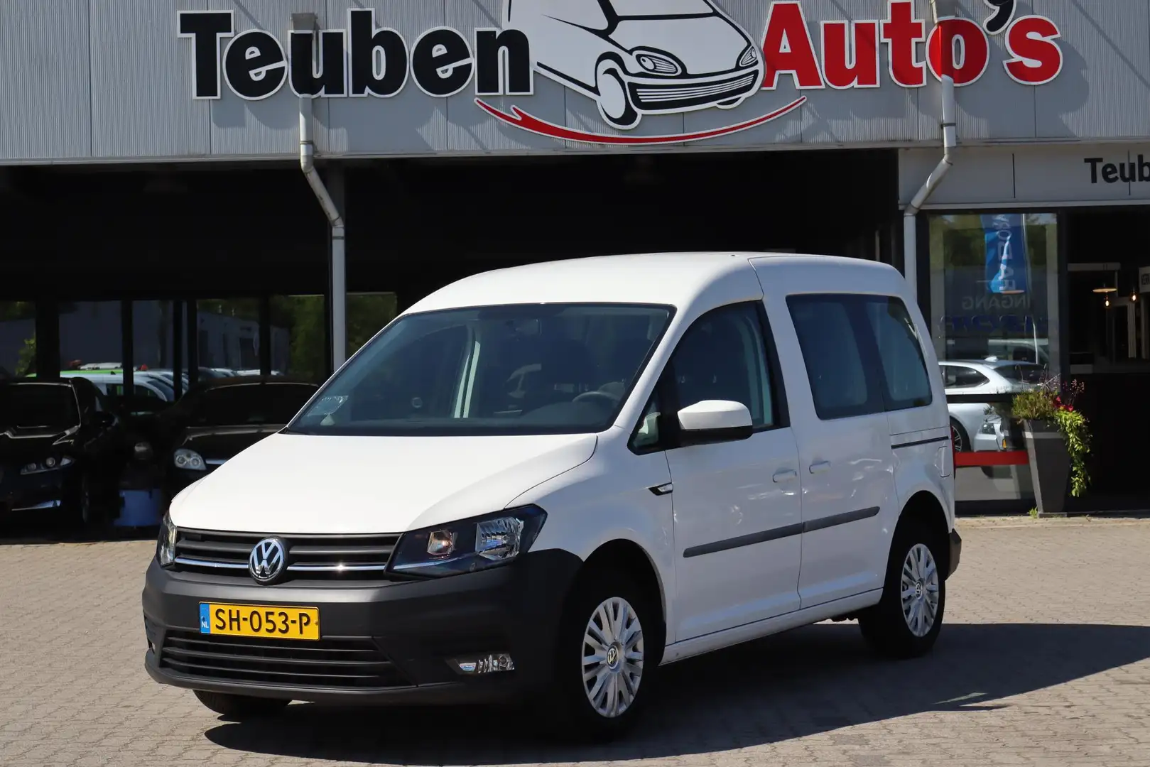 Volkswagen Caddy 1.4 TGI Aardgas Trendline BTW Auto, Apple Carplay, Wit - 1