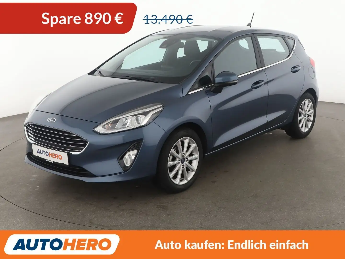 Ford Fiesta 1.1 Ti-VCT Titanium*TEMPO*LIM*PDC*SHZ*ALU* Blau - 1