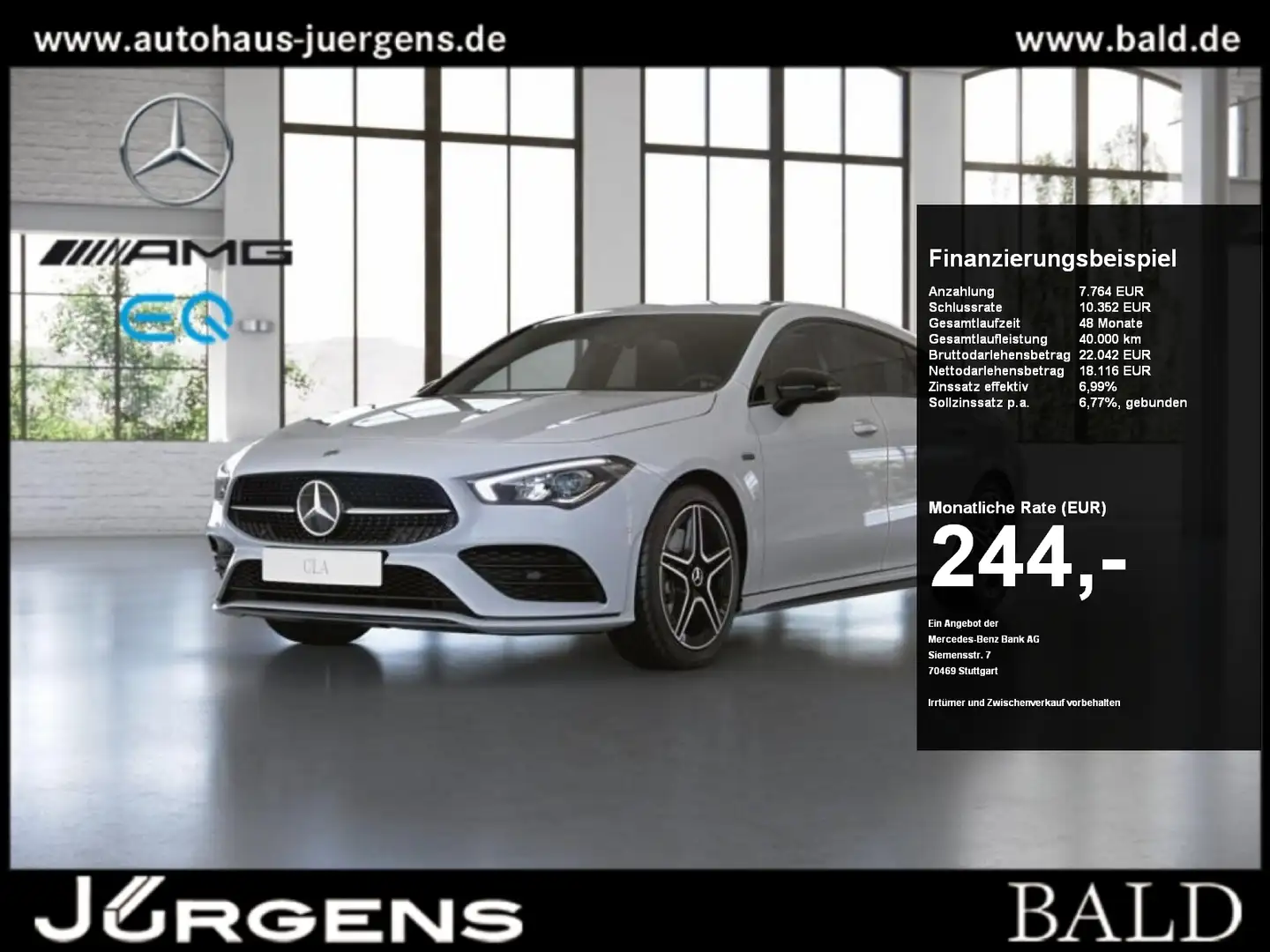 Mercedes-Benz CLA 250 e SB AMG/Wide/LED/AHK/CarPlay/Night/18" bijela - 1