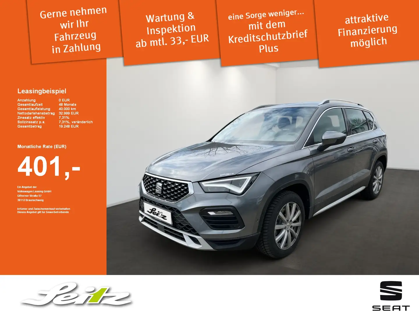 SEAT Ateca 1.5 TSI Xperience *AHK*BEATS*NAVI* Grau - 1