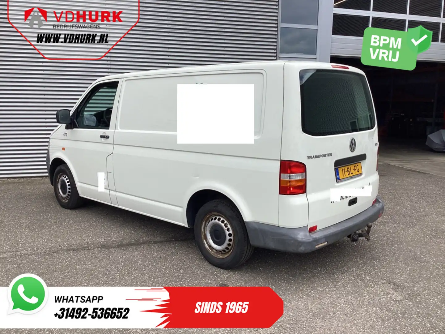 Volkswagen T5 Transporter 1.9 TDI 105 pk EXPORT ONLY Trekhaak/ Rijdt goed/ D Blanc - 2