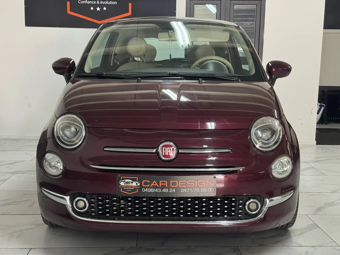 Fiat 500 0.9 / 2015 / eu6b / 60.000km / garantie 12 mois Mauve - 2