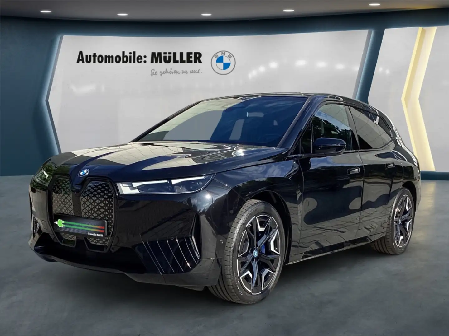 BMW iX xDrive40 B&W HUD AHK-klappbar Navi Soundsystem Led Schwarz - 1