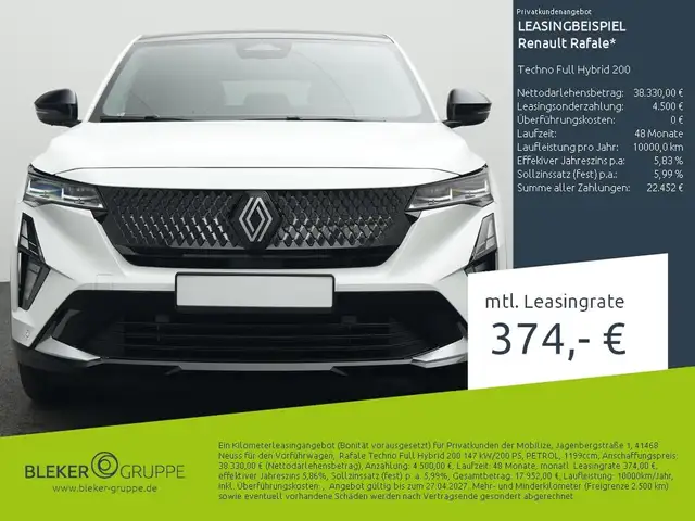 Renault Rafale Techno Full Hybrid 200
