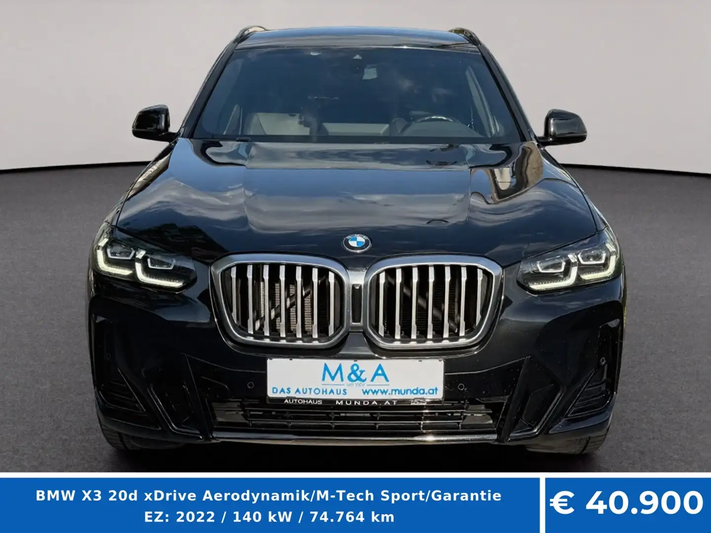 BMW X3 20d xDrive Aerodynamik/M-Tech Sport/Garantie Schwarz - 2