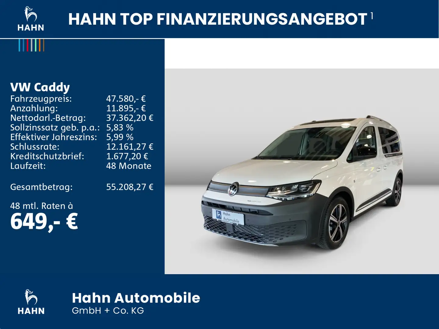 Volkswagen Caddy PanAmericana 2,0l TDI 90kW 4Motion Weiß - 2