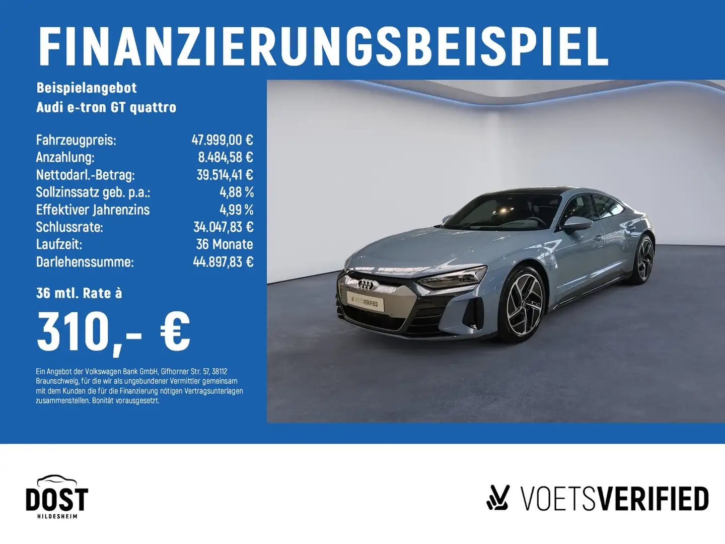 Audi e-tron GT quattro ACC+MATRIX LED+PANO+SHZ Grigio - 2