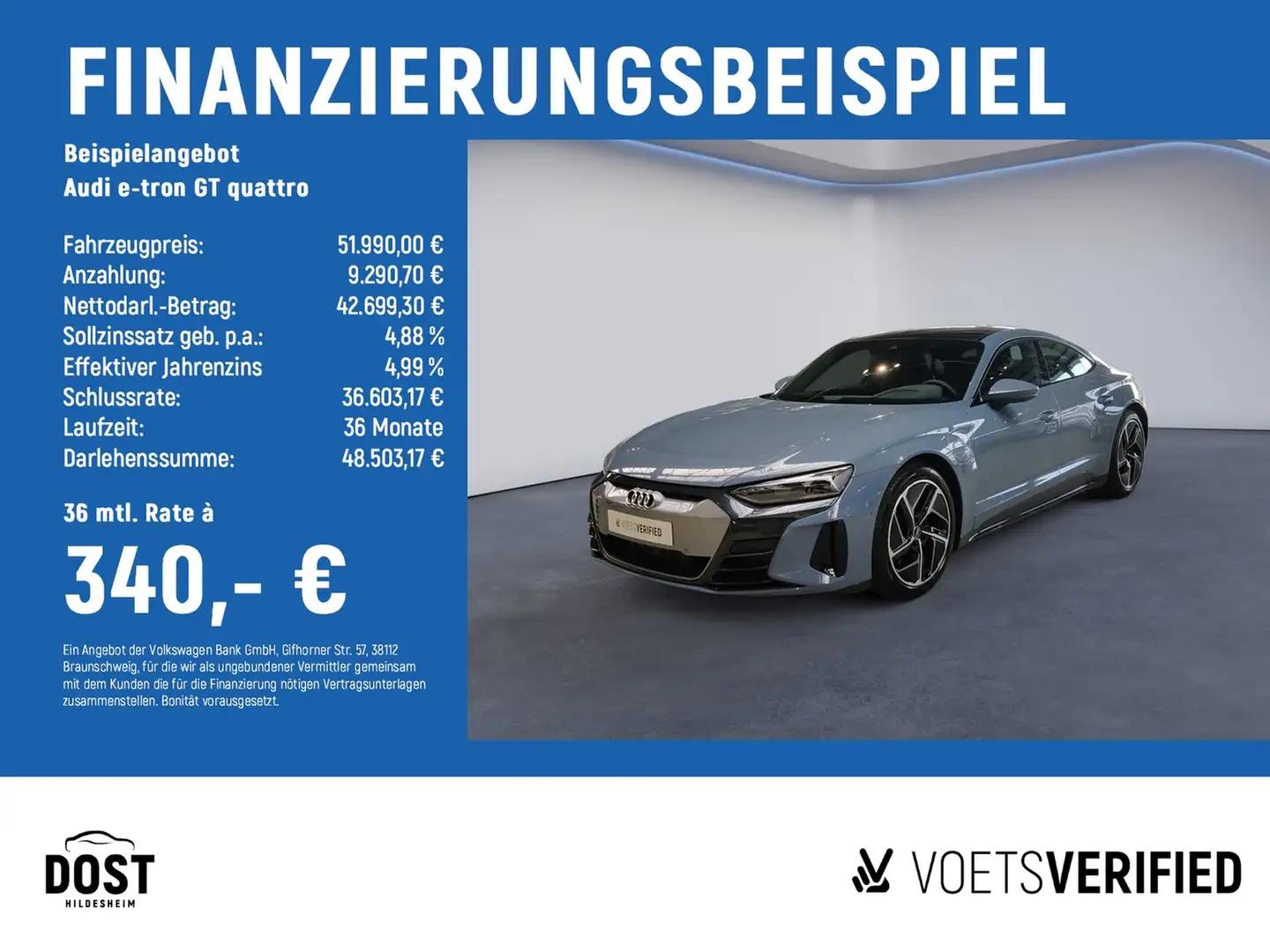 Audi e-tron GT quattro ACC+MATRIX LED+PANO+SHZ Grau - 2