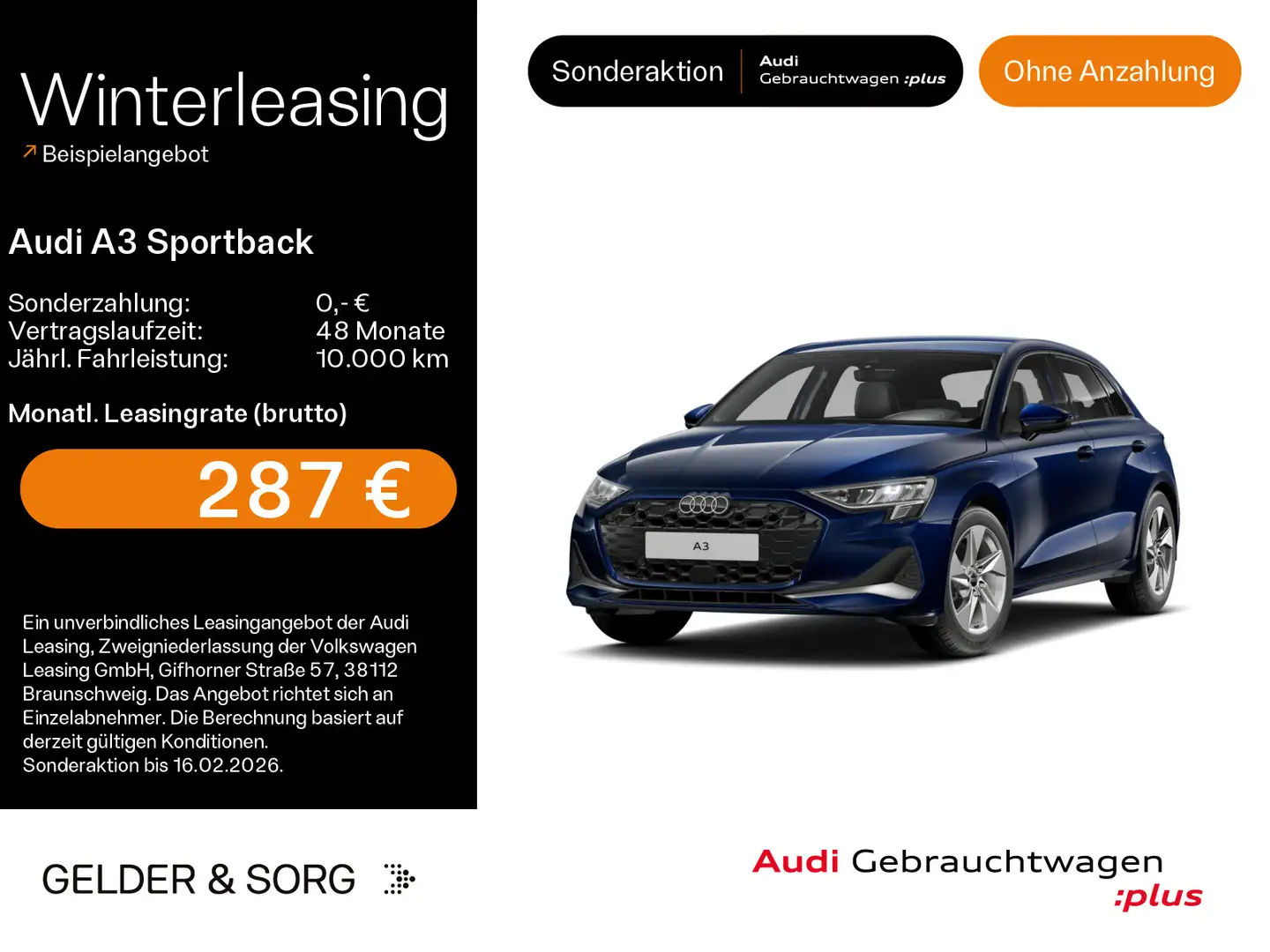Audi A3 35 TFSI LED*RFK*Virtual*Navi*Sound Blau - 1