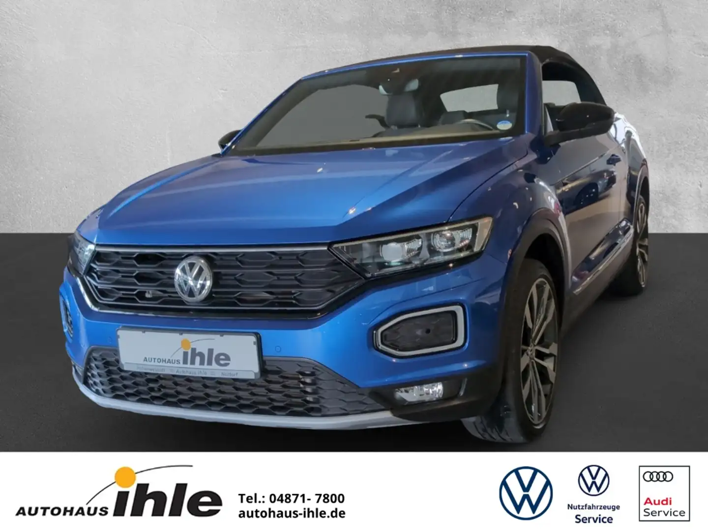 Volkswagen T-Roc Cabriolet 1,5 TSI Black Style 19''+SITZHZG+NAVI Blau - 1