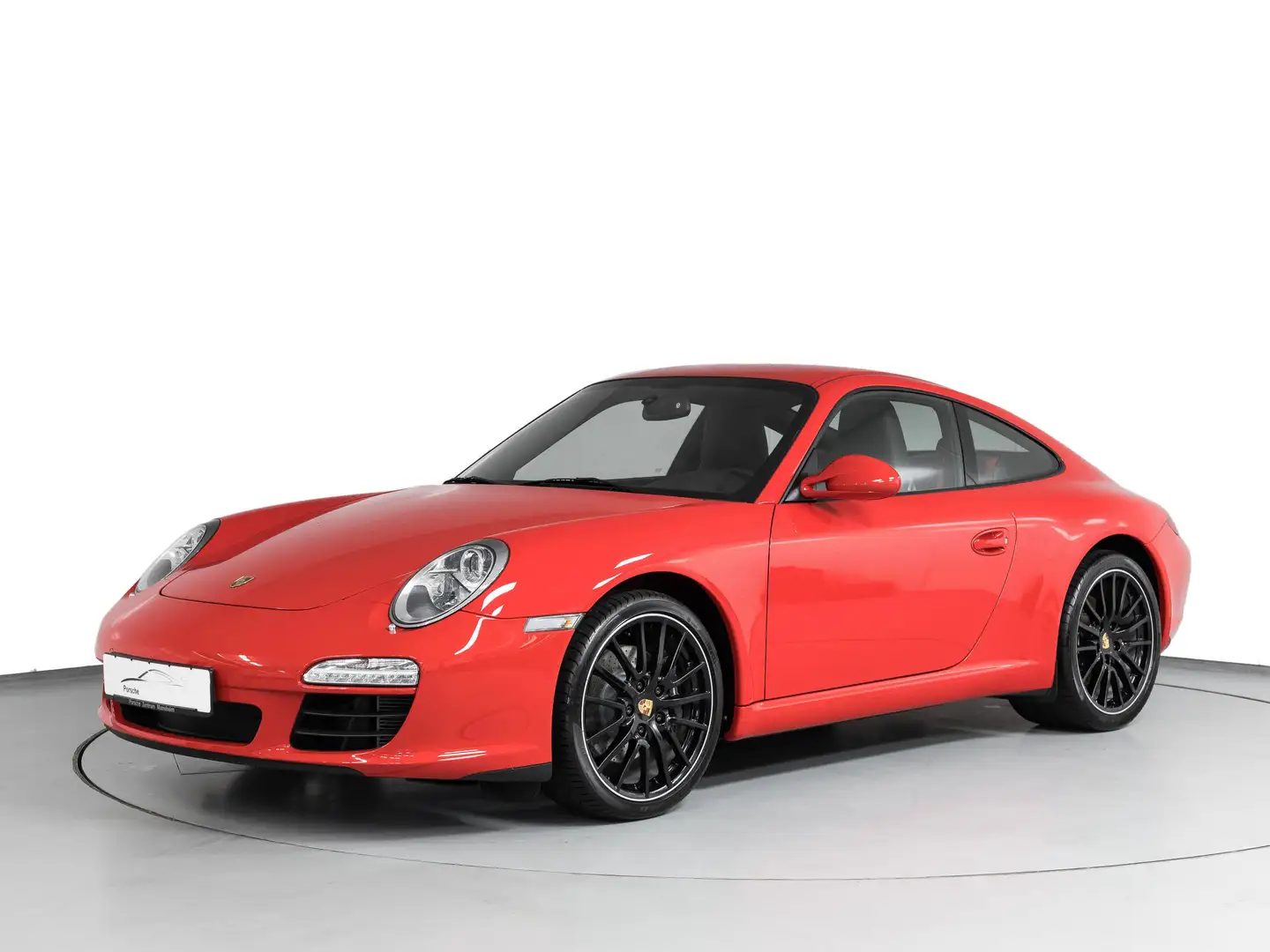 Porsche 997 Carrera Coupe Navi SHZ nur PZ Service Deutsch Red - 1