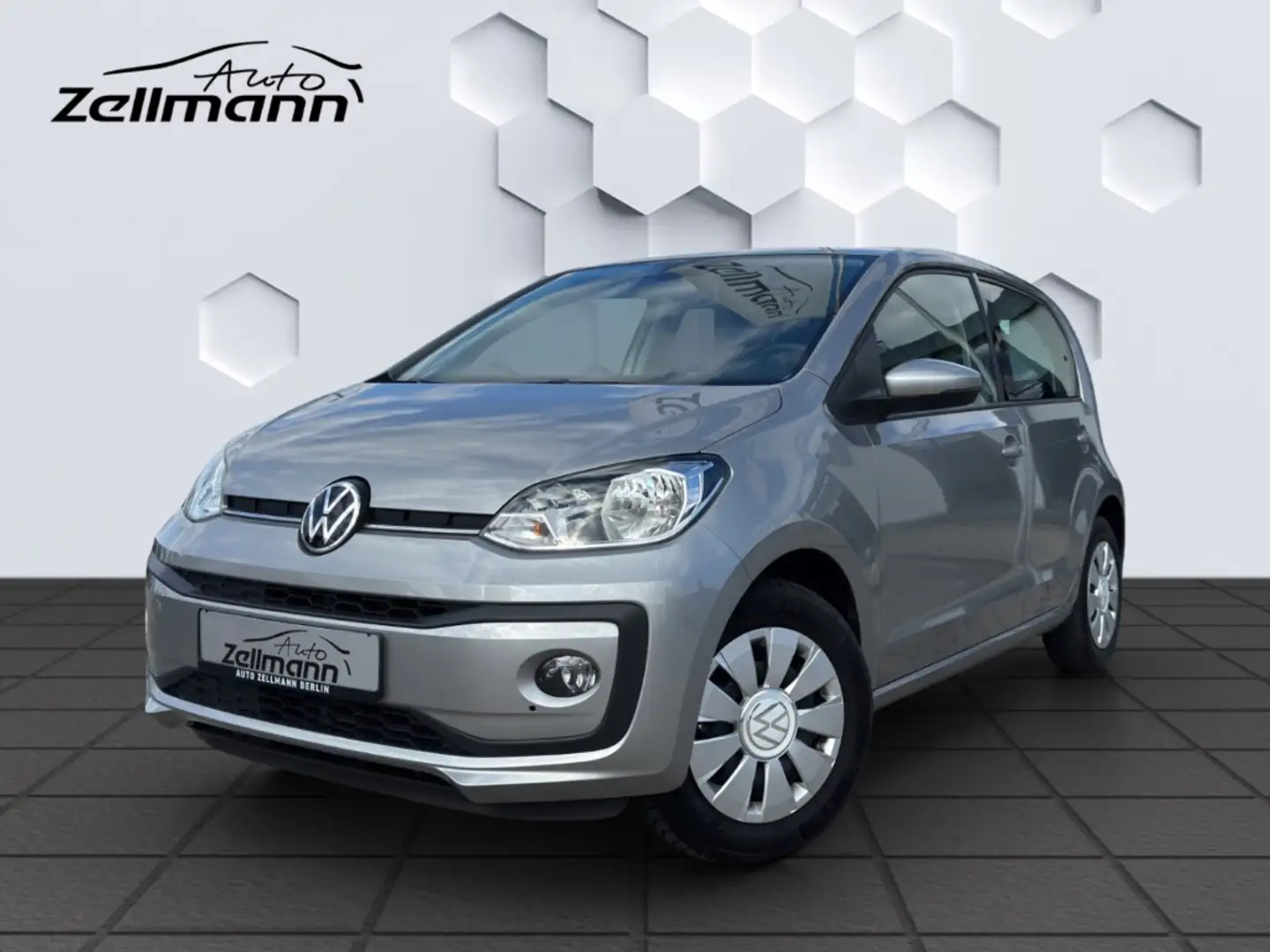 Volkswagen up! 1.0 Schalter 48kW GJR Sitzheizung Klima ZV 5 Türer Argento - 1