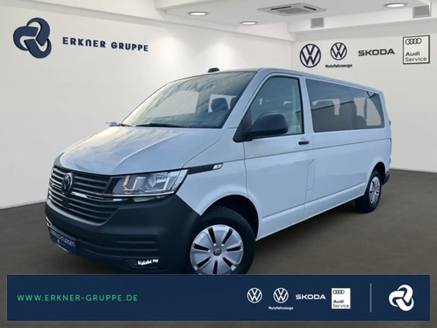 Volkswagen T6.1 Transporter Kombi 2.0TDI LR APP-CONN+TEMPOMAT+++ Weiß - 1