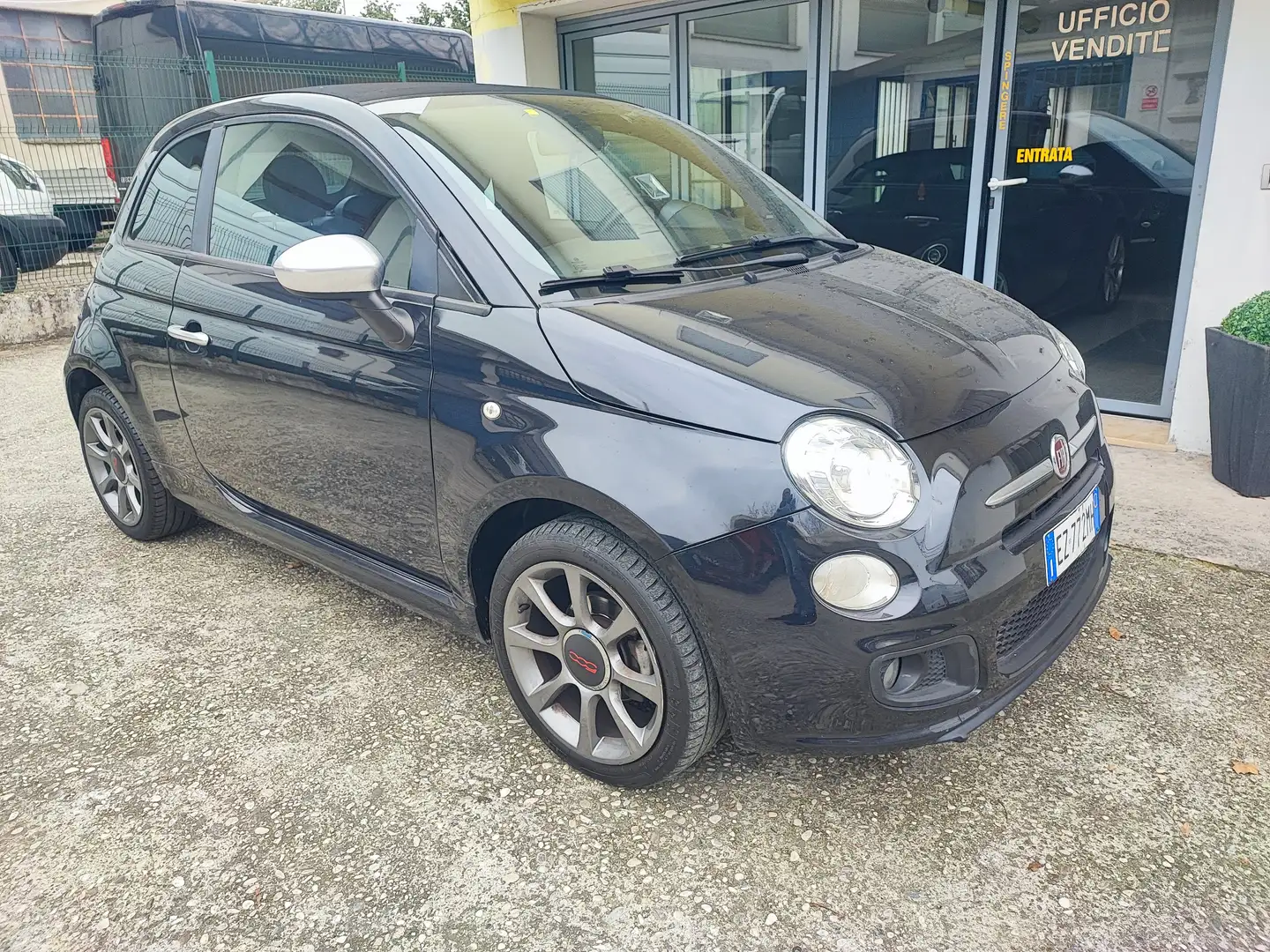 Fiat 500C 1.2S Cabrio KM 102000 Xenon-Cerchi 16"-Bluetooth Schwarz - 2