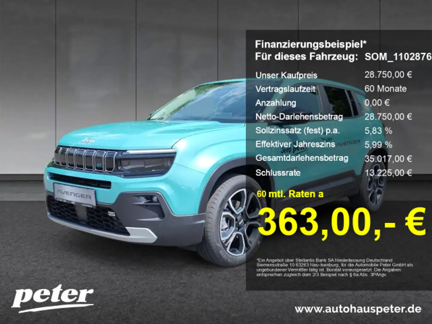 Jeep Avenger Avenger Elektro Altitude Blau - 1