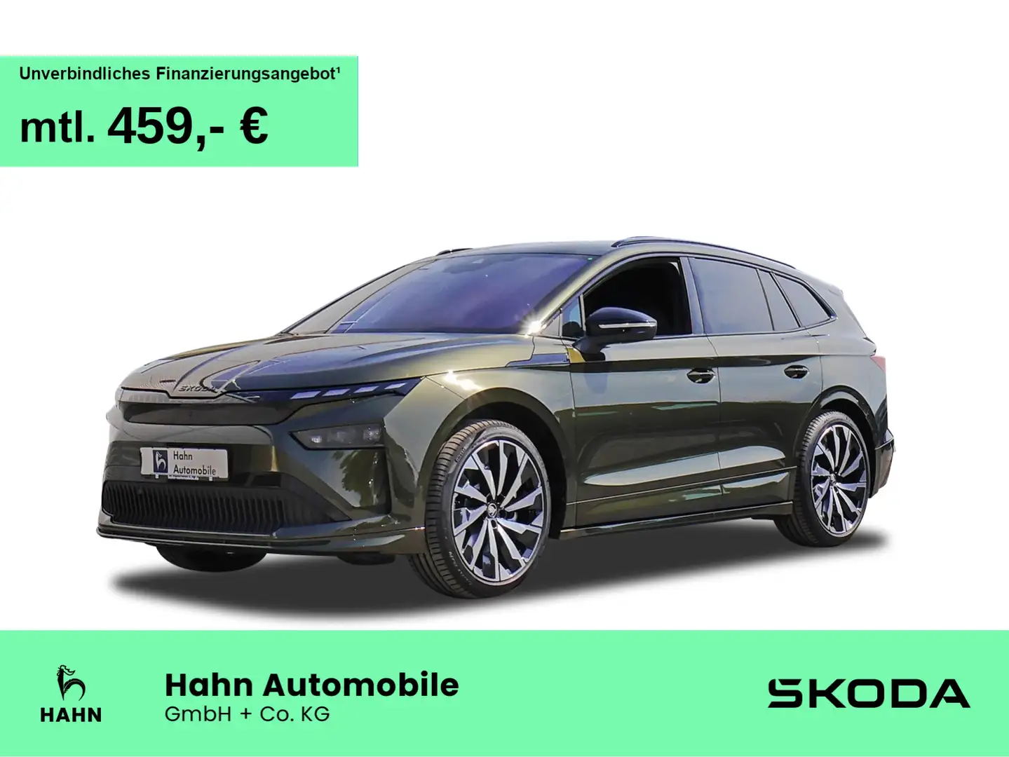 Skoda Enyaq 85 Sportl. 82kWh 286PS AHK Matrix Advanced Grün - 1