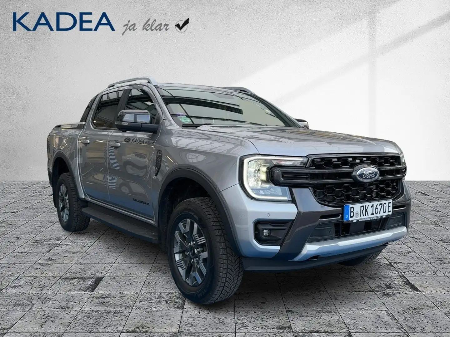 Ford Ranger Doppelkabine 2.3 EcoBoost 4WD Wildtrak e- Silber - 1