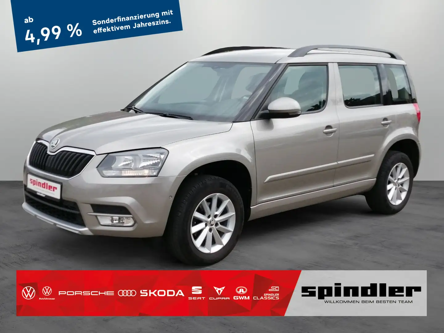 Skoda Yeti Ambition 1.4 TSI/ Navi, AHK, PDC,  SHZ, ESC Beige - 1