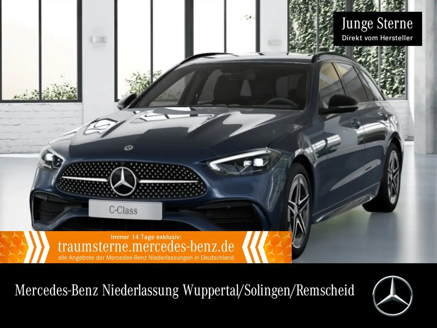Mercedes-Benz C 300 e T AMG+NIGHT+360+LED+TOTW+KEYLESS+9G Blau - 1
