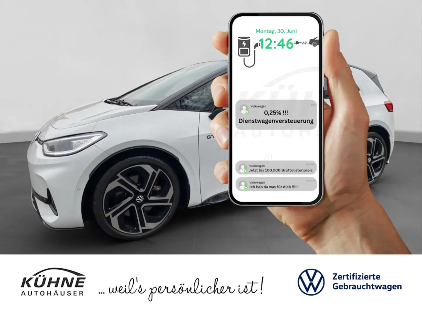 Volkswagen ID.3 GTX Performance | MATRIX NAVI PANO 360° ACC Weiß - 1