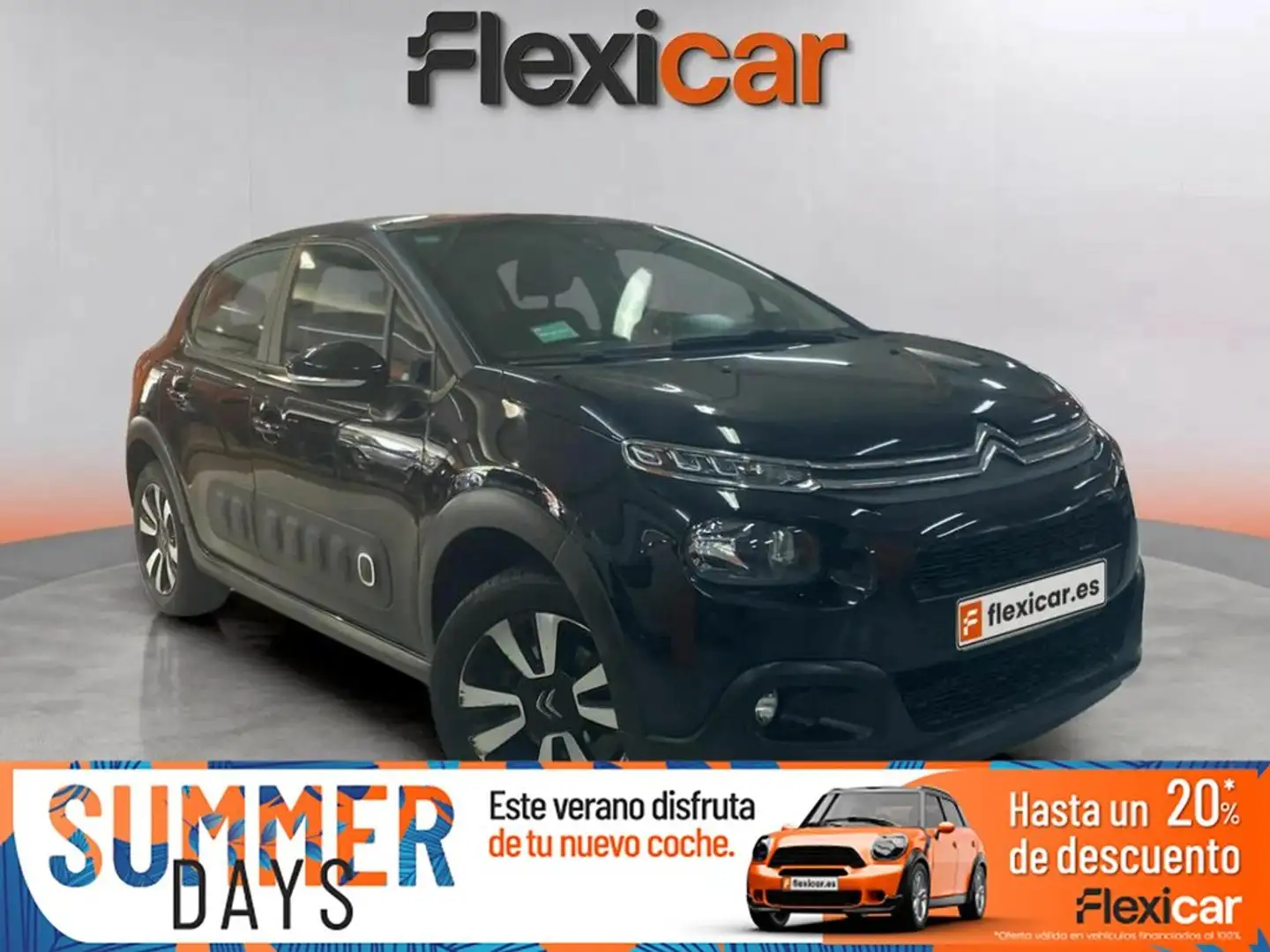 Citroen C3 PureTech 60KW (82CV) FEEL Negro - 1