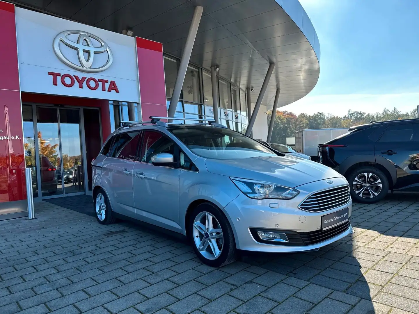 Ford Grand C-Max Titanium, 7-SITZER, NAVI, KAMERA,AHK Argintiu - 2