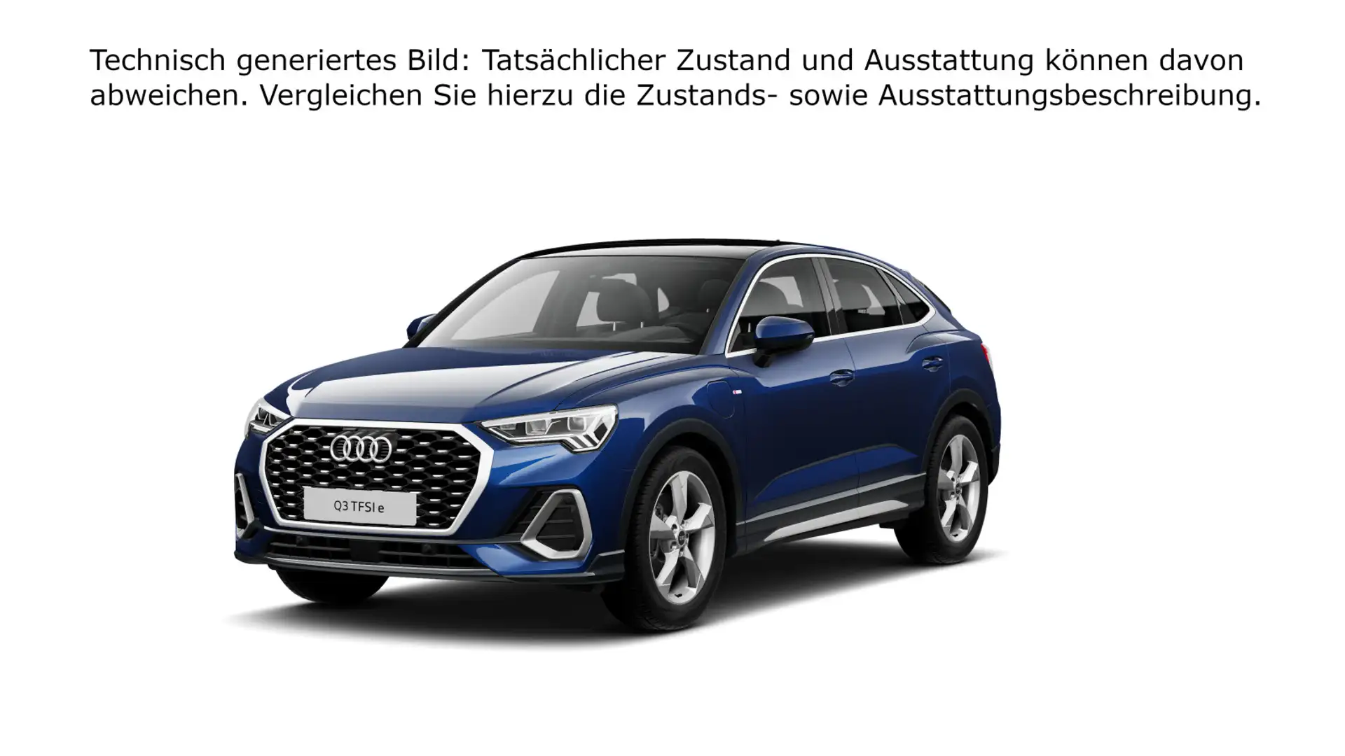 Audi Q3 45 TFSIe Sportback S tronic S line Blau - 1