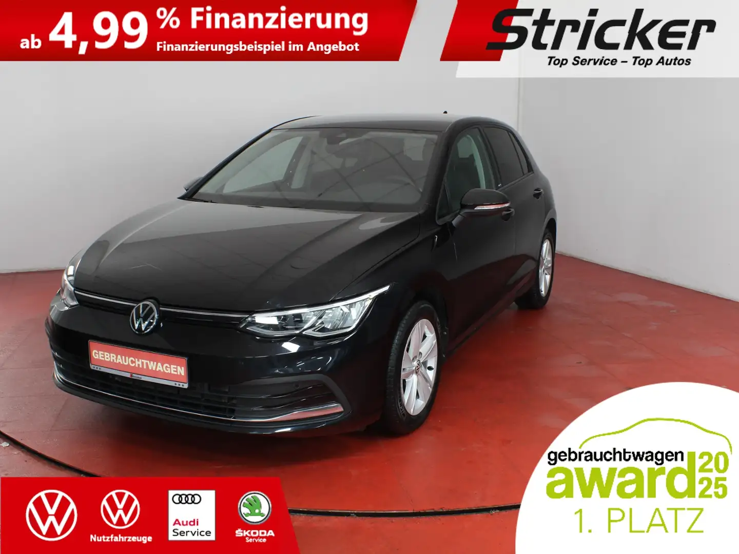 Volkswagen Golf Life 2.0TDI DSG 261,-ohne Anzahlung Navi ACC Schwarz - 1