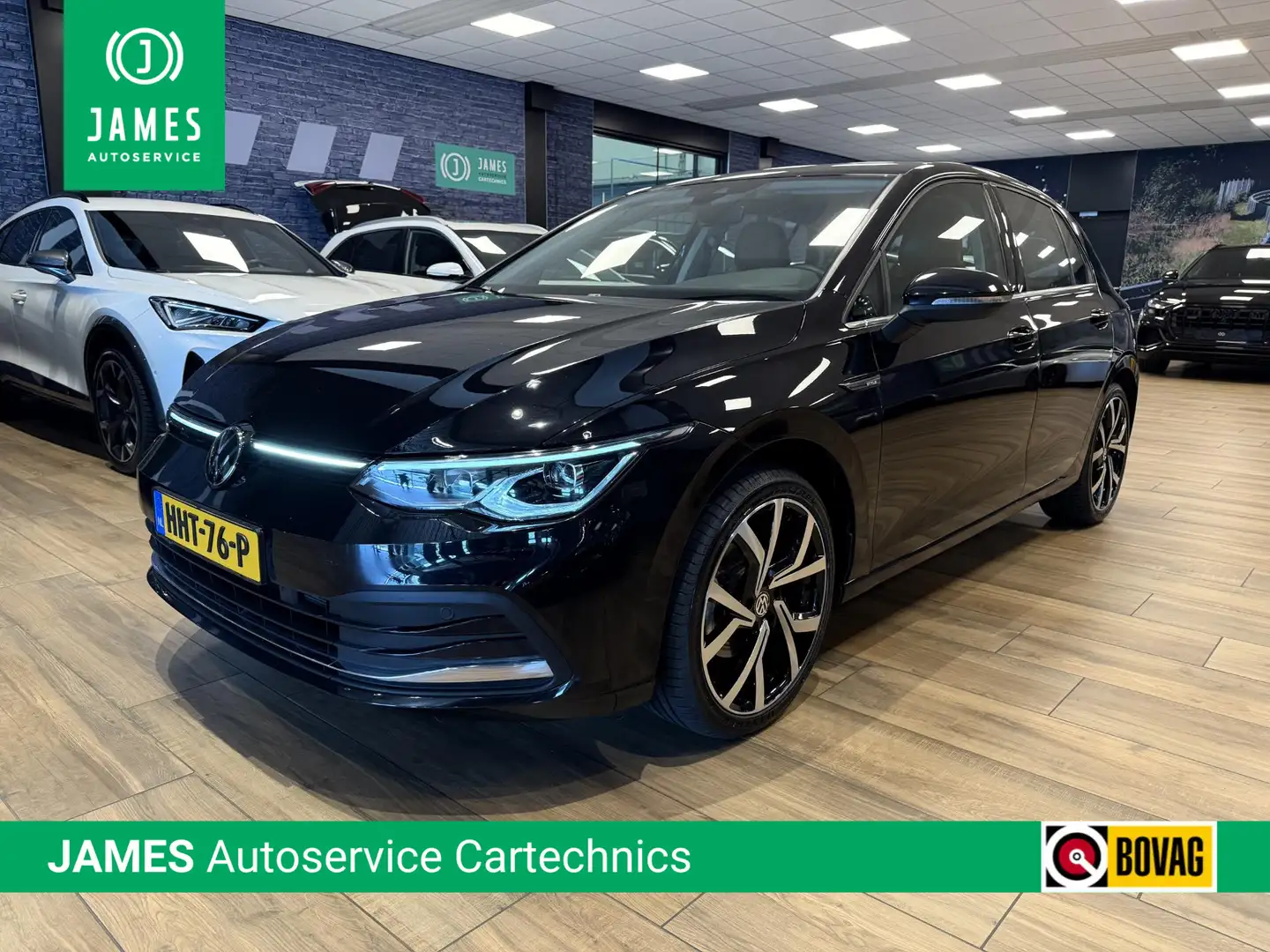 Volkswagen Golf 1.5 eTSI Style DSG LEER|Stoel/stuur verwarming|mem Zwart - 1
