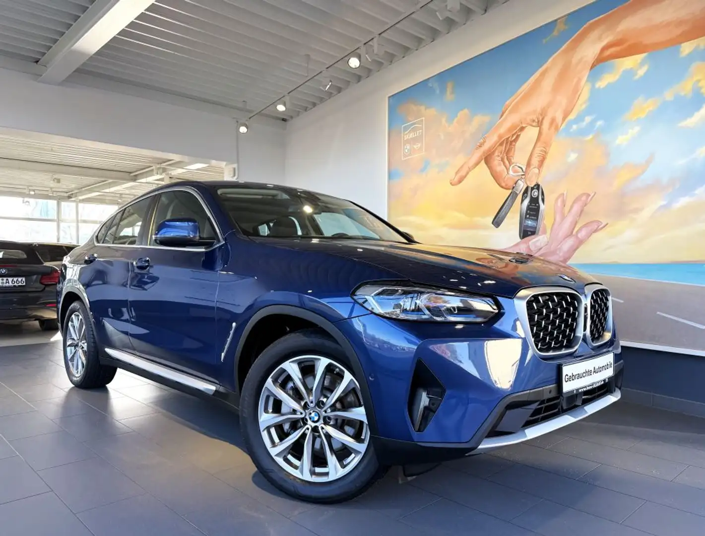 BMW X4 xDr.30d LASER+ACC+STANDH+HUD+KOMF+AHK+HIFI+AL Blau - 2