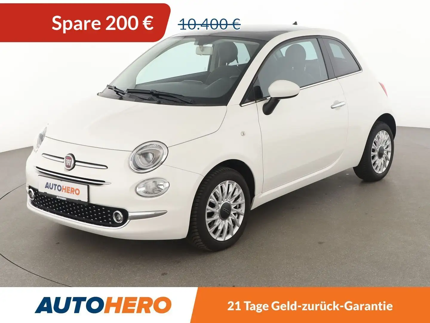 Fiat 500 1.2 Lounge *TEMPO*PDC*ALU*KLIMA*PANO* Weiß - 1