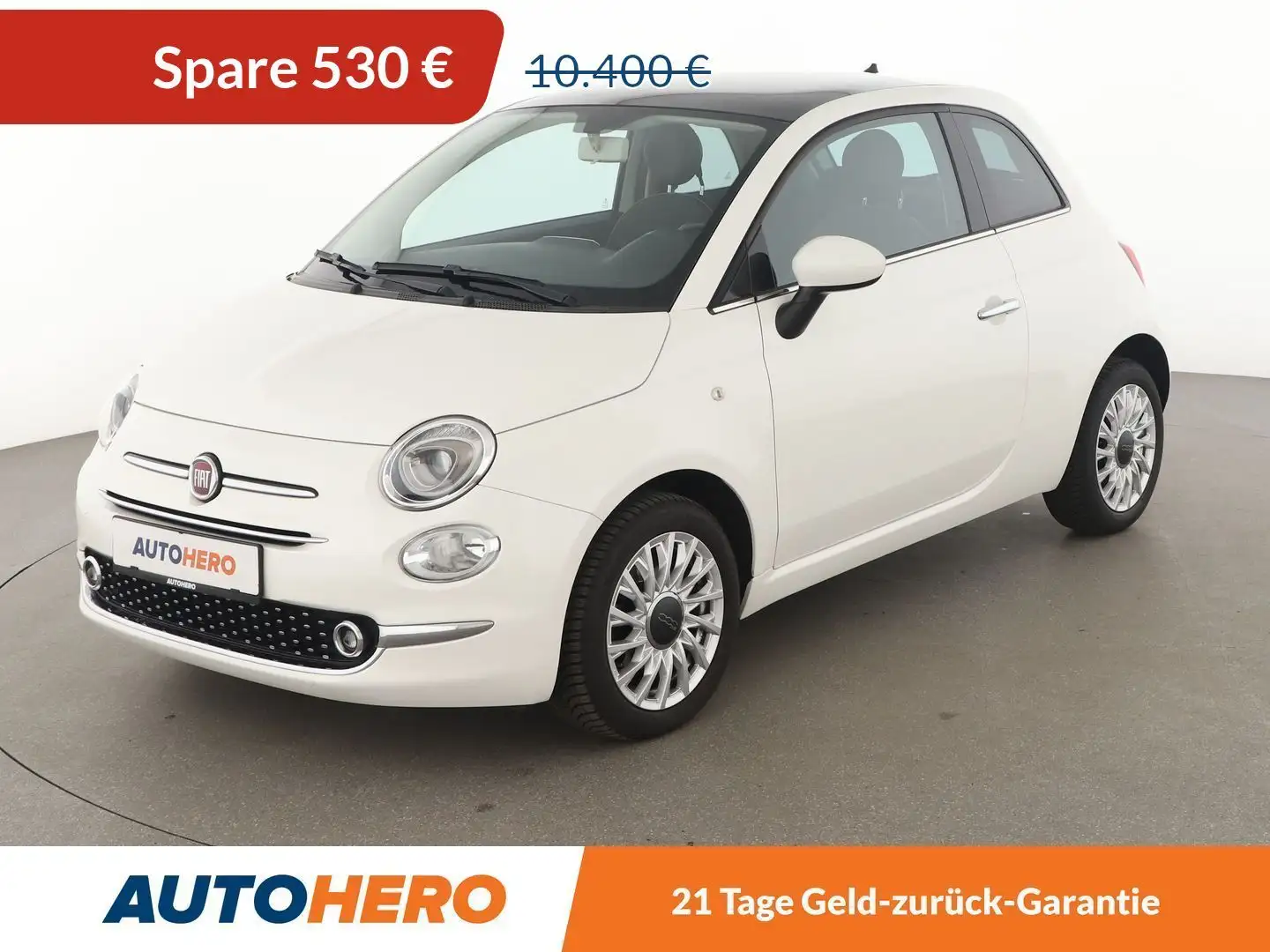 Fiat 500 1.2 Lounge *TEMPO*PDC*ALU*KLIMA*PANO* Weiß - 1