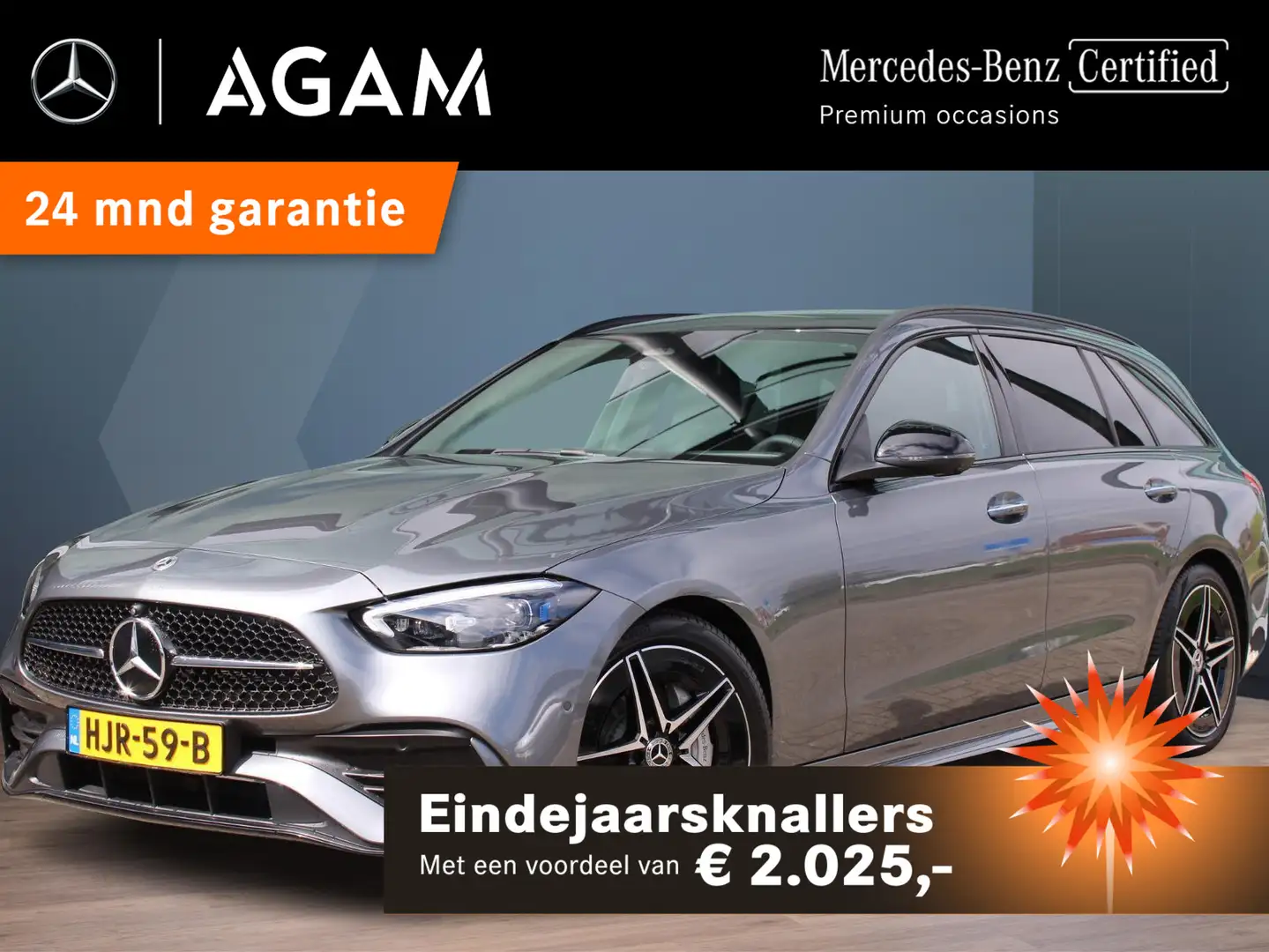 Mercedes-Benz C 180 Estate AMG Line Premium PLUS | Panorama dak | Trek Gris - 1