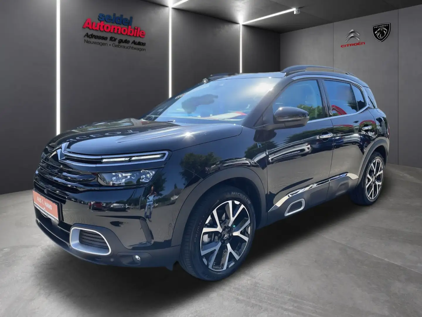 Citroen C5 Aircross 225 Hybrid Shine Pack, wenig KM Schwarz - 1