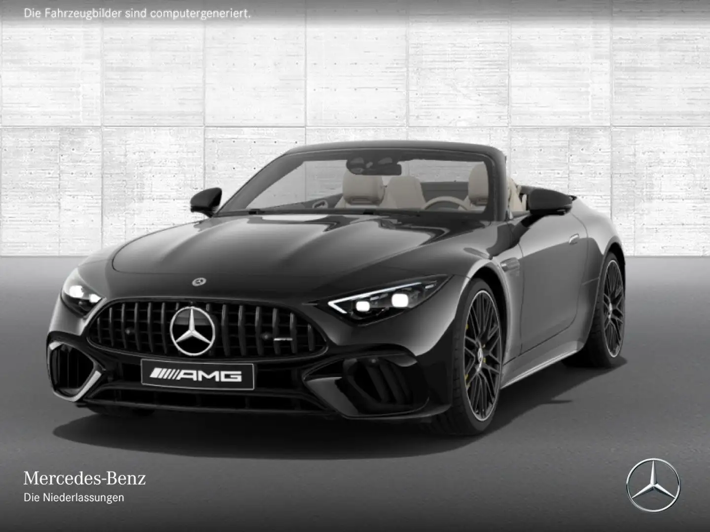 Mercedes-Benz SL 63 AMG Cab. 4M 360° Burmester Distr+ Multisitz Schwarz - 2