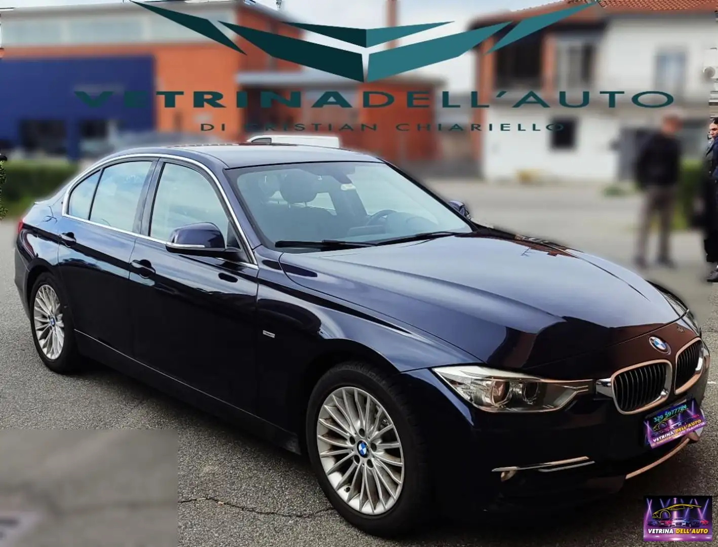 BMW 320 d Luxury Zwart - 1
