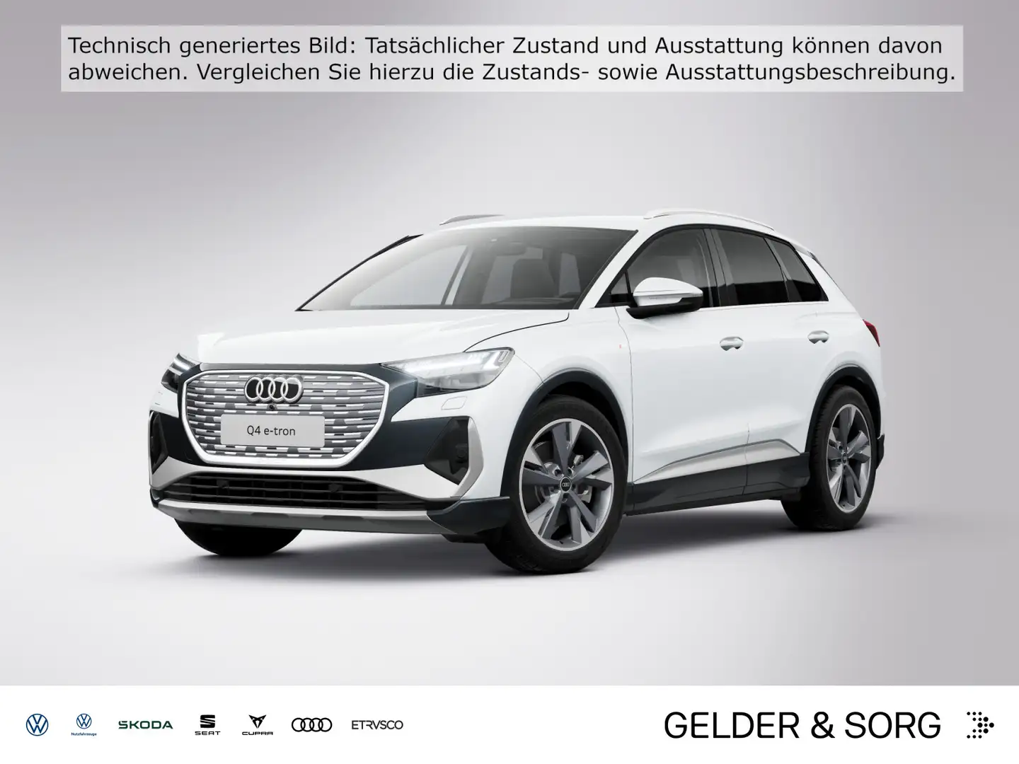 Audi Q4 e-tron Q4 40 e-tron S line *Matrix*AHK*Navi*ACC*EPH+* Weiß - 1