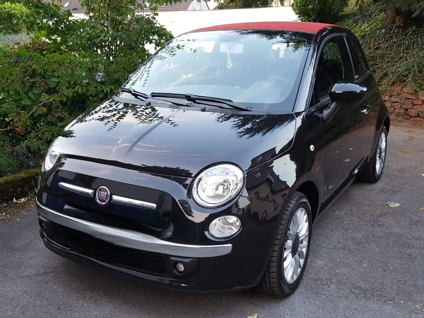 Fiat 500C 1.2 Lounge Schwarz - 1