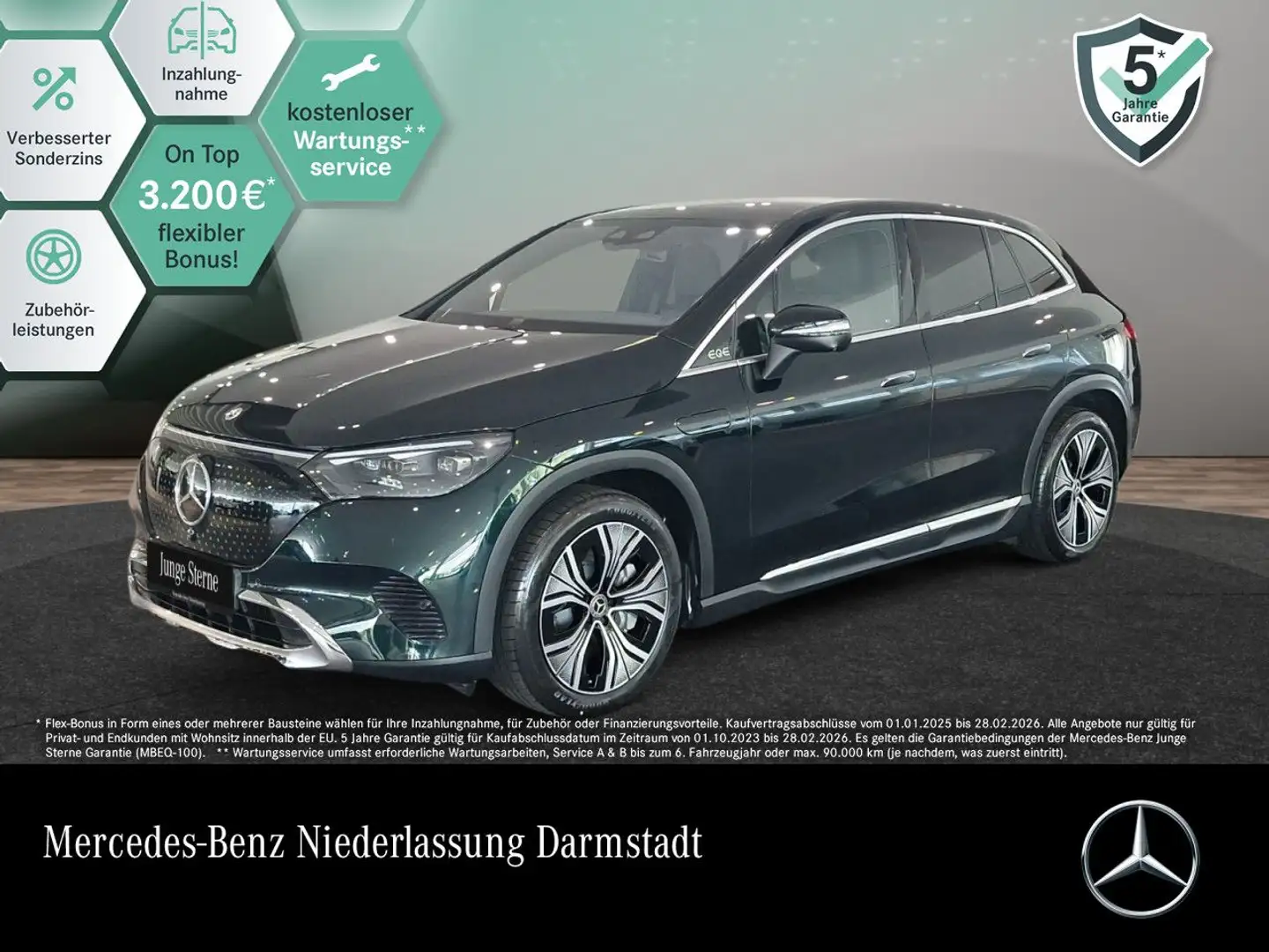 Mercedes-Benz EQE SUV EQE 350 4M AVANTG+PANO+360+BURMESTER+KEYLESS Groen - 1