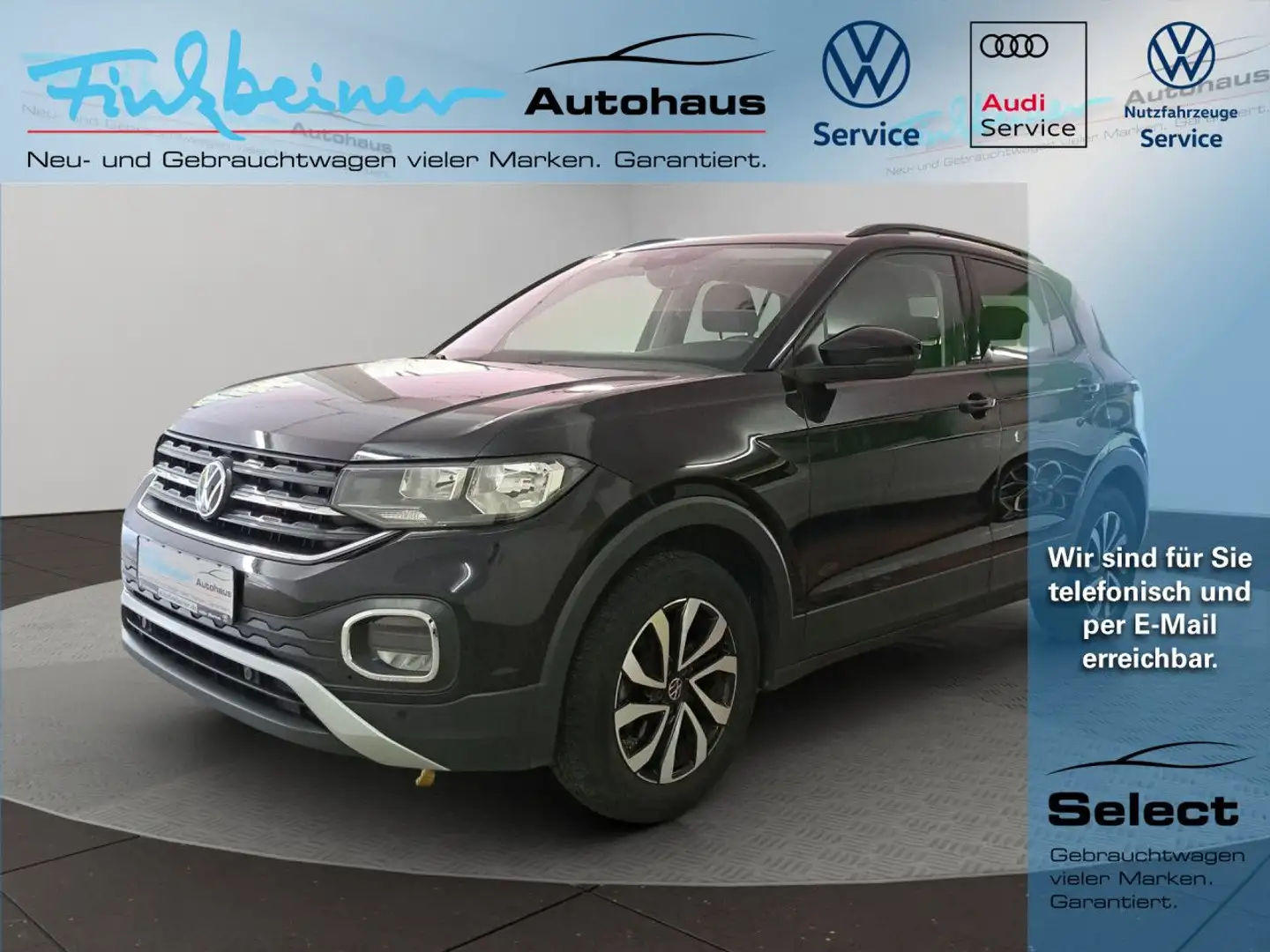 Volkswagen T-Cross Active 1.0l TSI Bluetooth Navi Klima Noir - 1