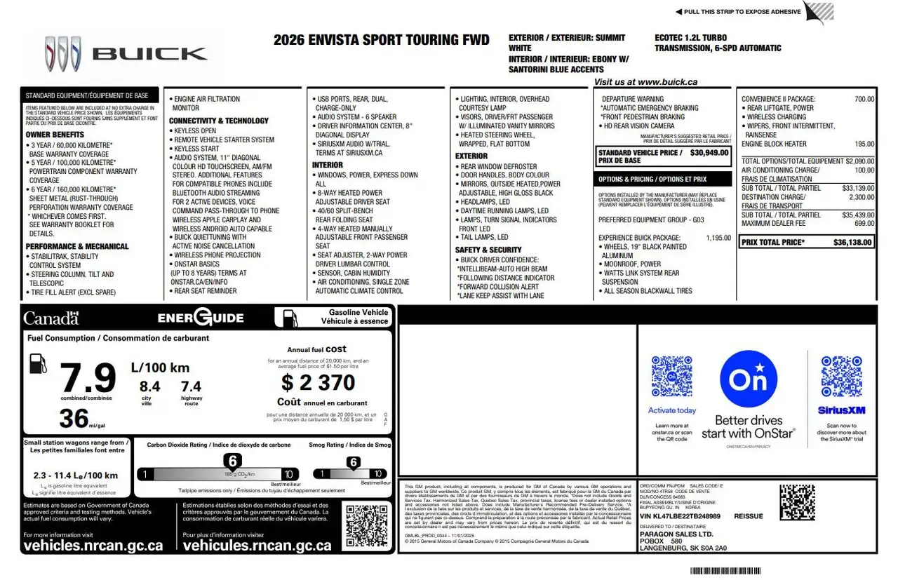 Buick Envista 2026