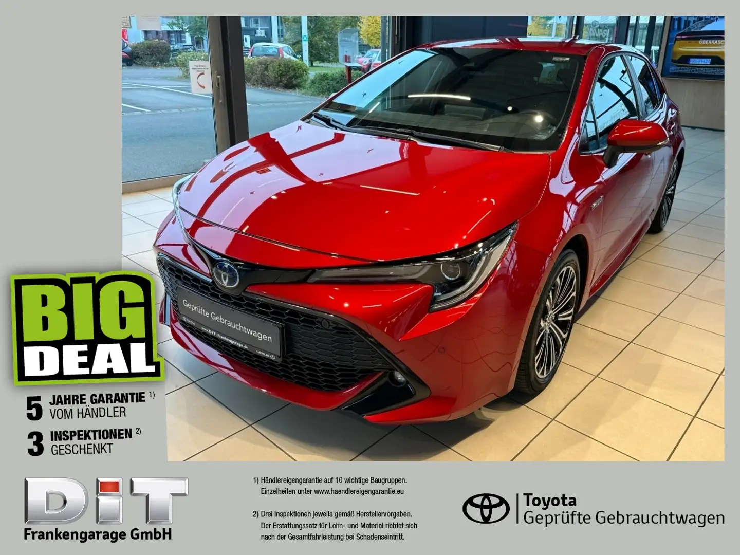 Toyota Corolla 1.8 Hybrid Team D LED, Navi, Kamera, JBL Rojo - 1