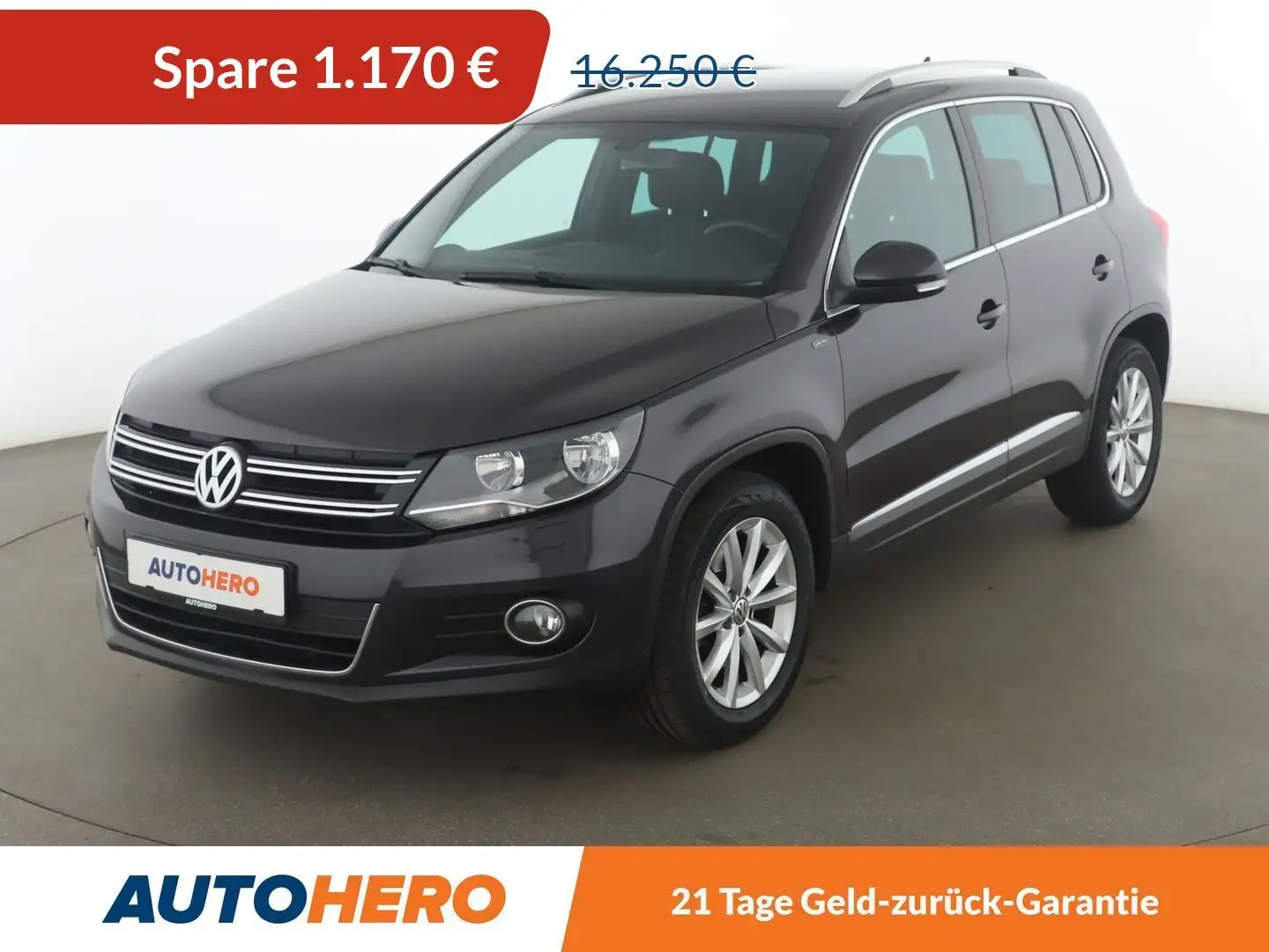 Volkswagen Tiguan 1.4 TSI Lounge Sport & Style BMT Aut.*NAVI*CAM*PDC Grau - 1