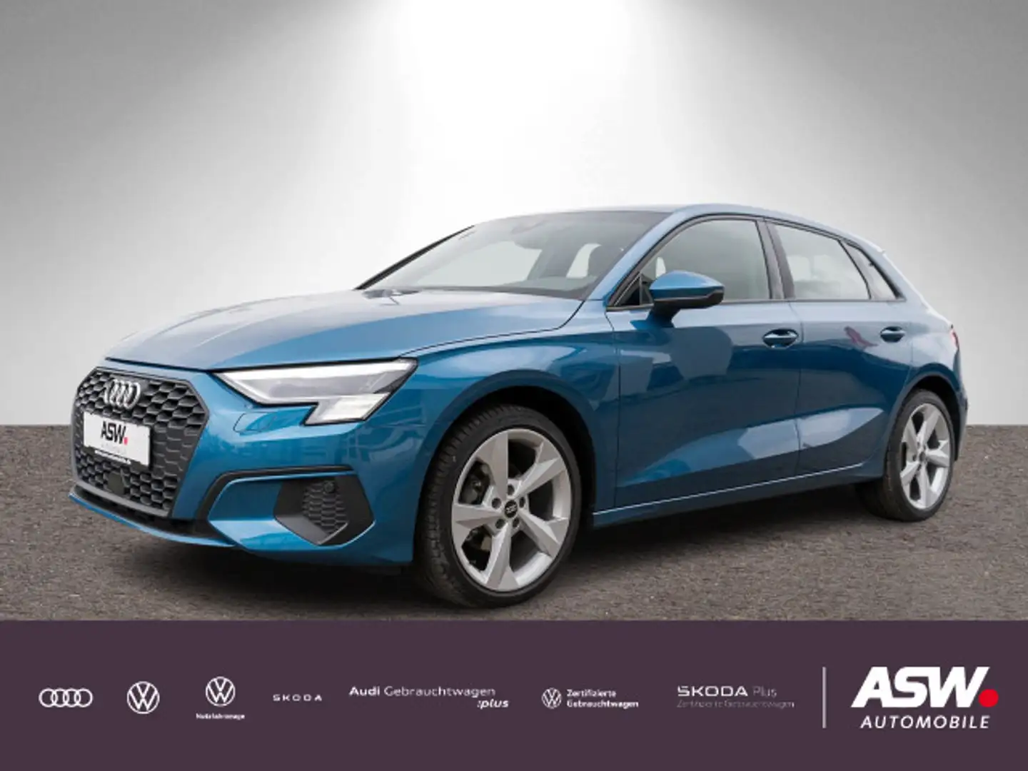 Audi A3 35 TDI Stronic LED Navi PDC SHZ B&O Bleu - 1