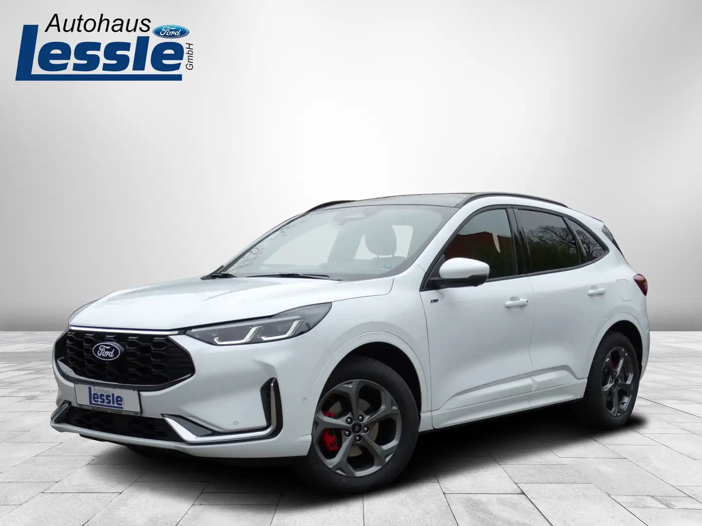 Ford Kuga Hybrid ST-Line X FHEV Allrad/Schiebedach/AHK/ACC Blanc - 1