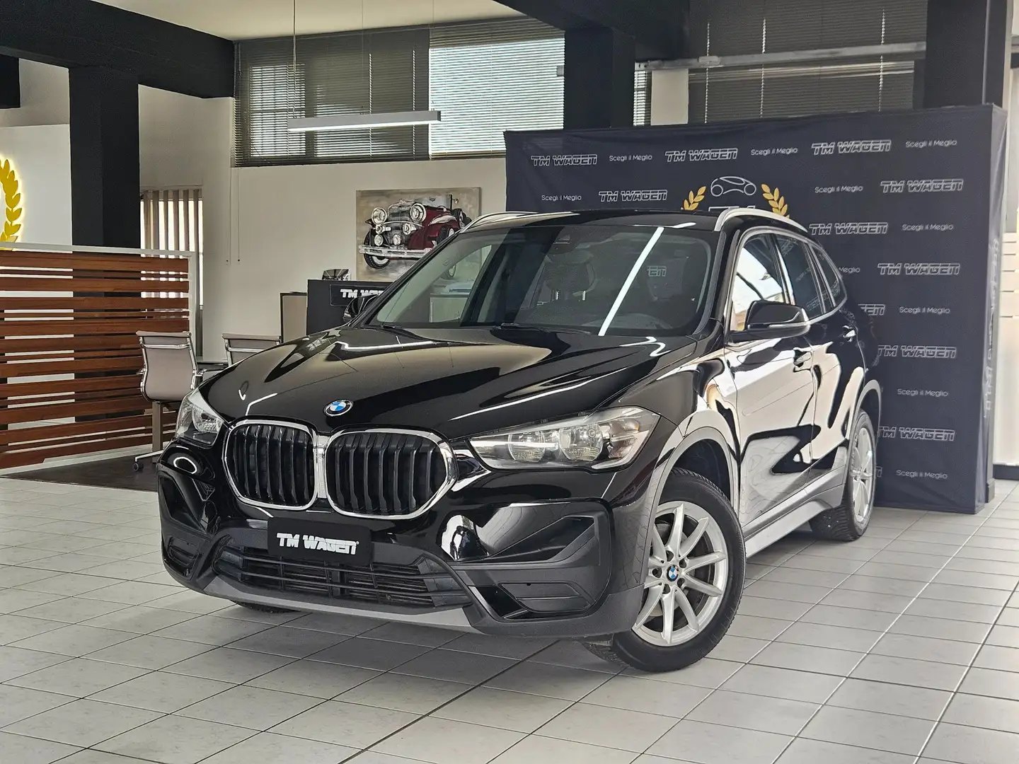 BMW X1 sdrive18d auto - IVA ESPOSTA Nero - 1